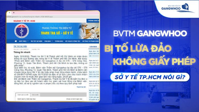 Cảnh Báo Giả Mạo BVTM Gangwhoo lừa đảo khách hàng